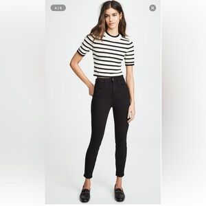 Frame - Ali High Rise Cigarette size 24 - in noir